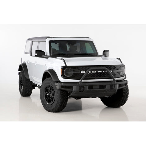 4 Pc Carbon Fiber Look Headlight Cover Kit <br>19-24 Ford Bronco