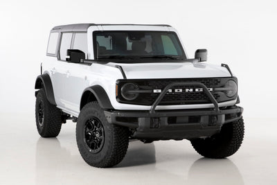 4 Pc Carbon Fiber Look Headlight Cover Kit <br>19-24 Ford Bronco