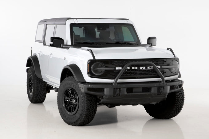 4 Pc Carbon Fiber Look Headlight Cover Kit <br>19-24 Ford Bronco