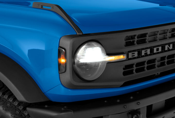 4 Pc Smoke Headlight Cover Kit <br>19-24 Ford Bronco