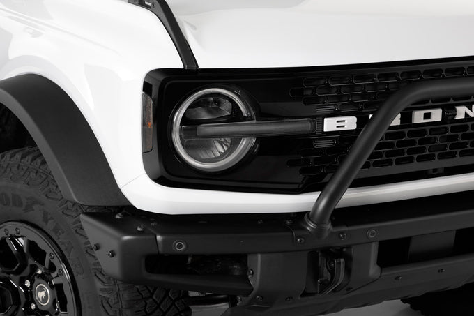 4 Pc Carbon Fiber Look Light Cover Kit <br>21-24 Ford Bronco