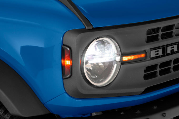 4 Pc Smoke Front Daytime Running Light Cover Kit <br>21-24 Ford Bronco