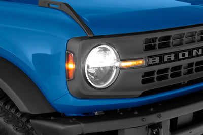 4 Pc Carbon Fiber Look Light Cover Kit <br>21-24 Ford Bronco