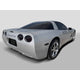 4 Pc Rubber Carbon Fiber Taillight Cover <br>97-04 Chevy Corvette