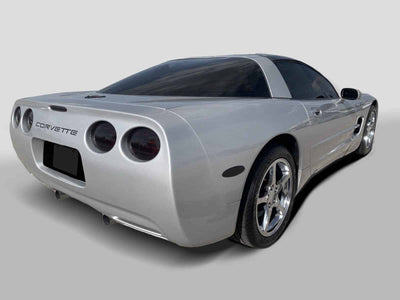 4 Pc Rubber Carbon Fiber Taillight Cover <br>97-04 Chevy Corvette