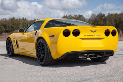 4 Pc Carbon Fiber Look Taillight Cover <br>05-10 Chevy Corvette
