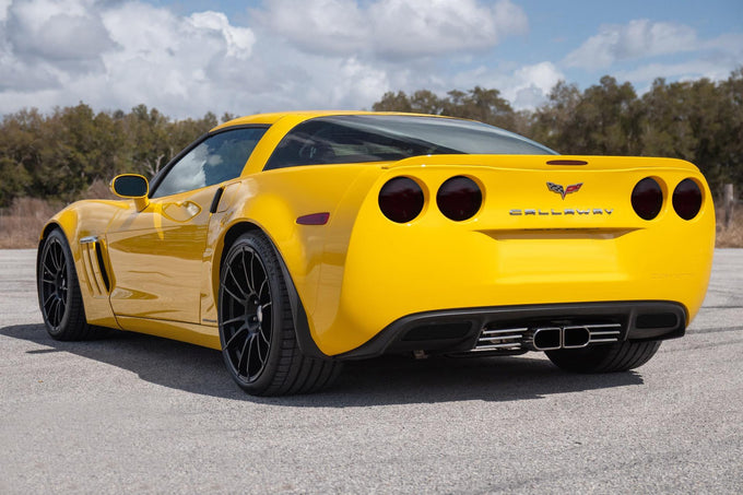 4 Pc Carbon Fiber Look Taillight Cover <br>05-10 Chevy Corvette