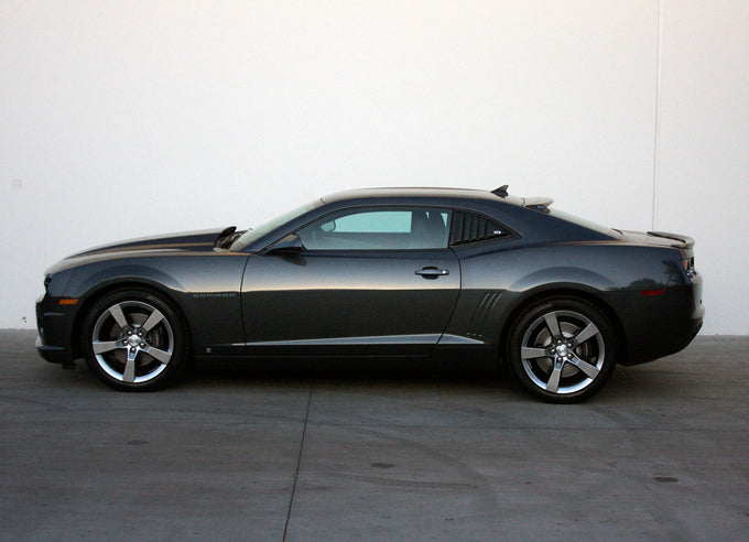 Smoke Louvered Quarter Window Covers <br>10-15 Chevy Camaro
