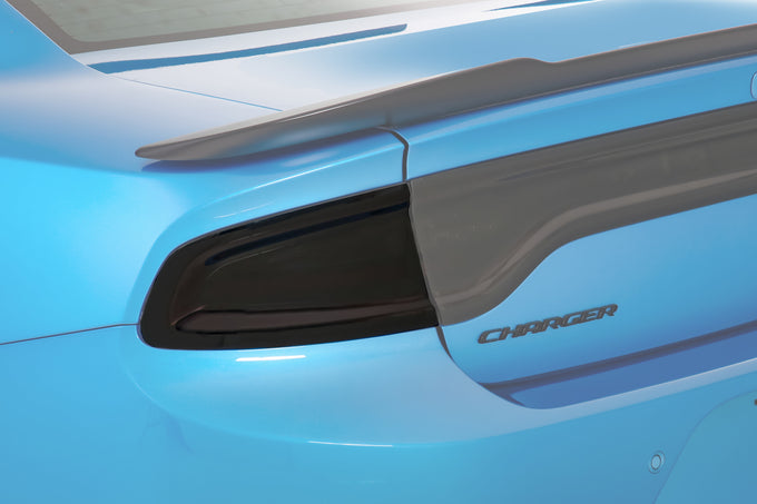 2 Pc Smoke Taillight Cover <br>15-23 Dodge Charger