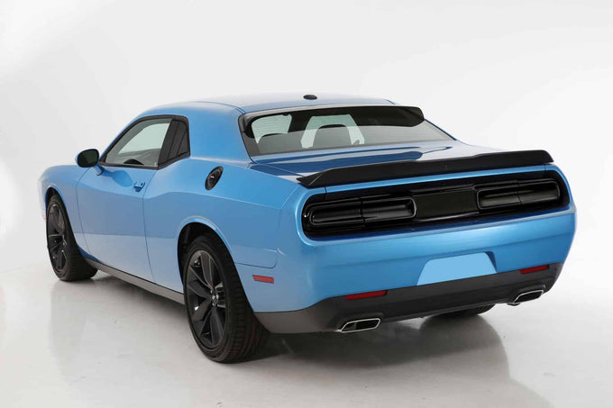 3 Pc Carbon Fiber Look Rear Black Out Kit <br>15-23 Dodge Challenger