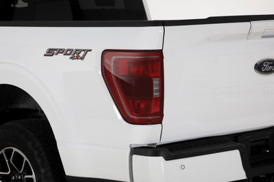 2 Pc Carbon Fiber Look Taillight Cover <br>19-23 Ford F-150
