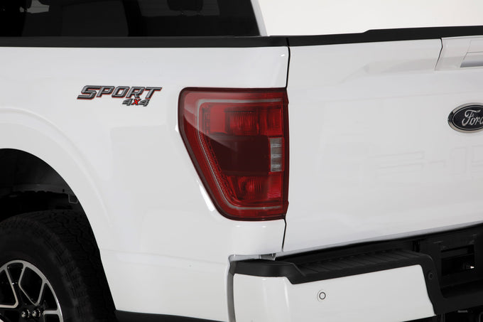 2 Pc Carbon Fiber Look Taillight Cover <br>19-23 Ford F-150