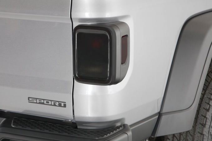 2 Pc Smoke Taillight Cover <br>20-23 Jeep Gladiator