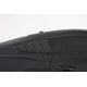 Smoke Louvered Quarter Window Covers <br>15-23 Ford Mustang