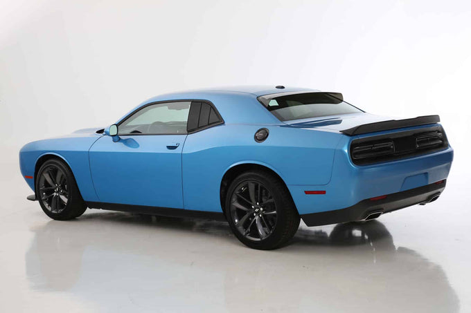 2 Pc Smoke 3 Panel Louvered Quarter Window Covers <br>08-23 Dodge Challenger