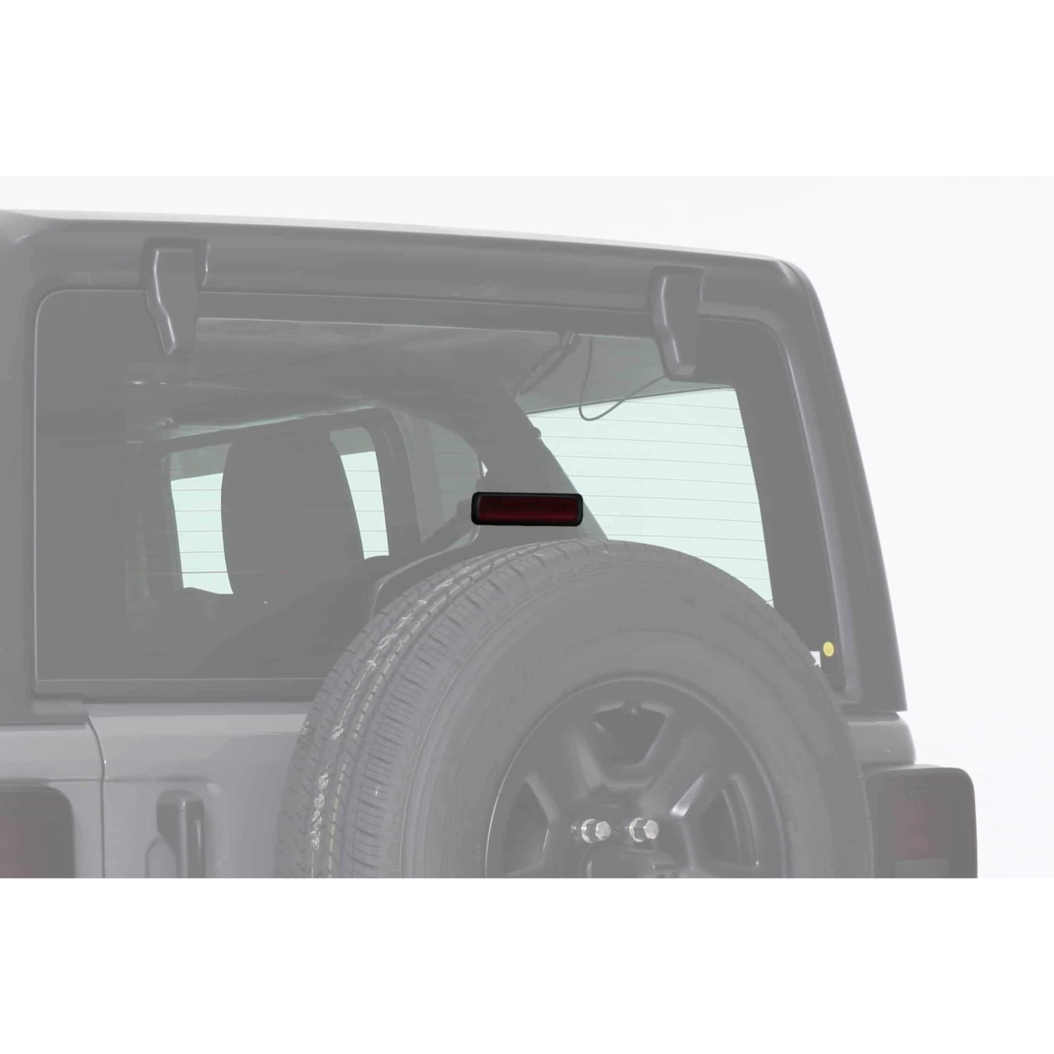 1 Pc Carbon Fiber Look Third Brake Light Cover <br>19-23 Jeep Wrangler