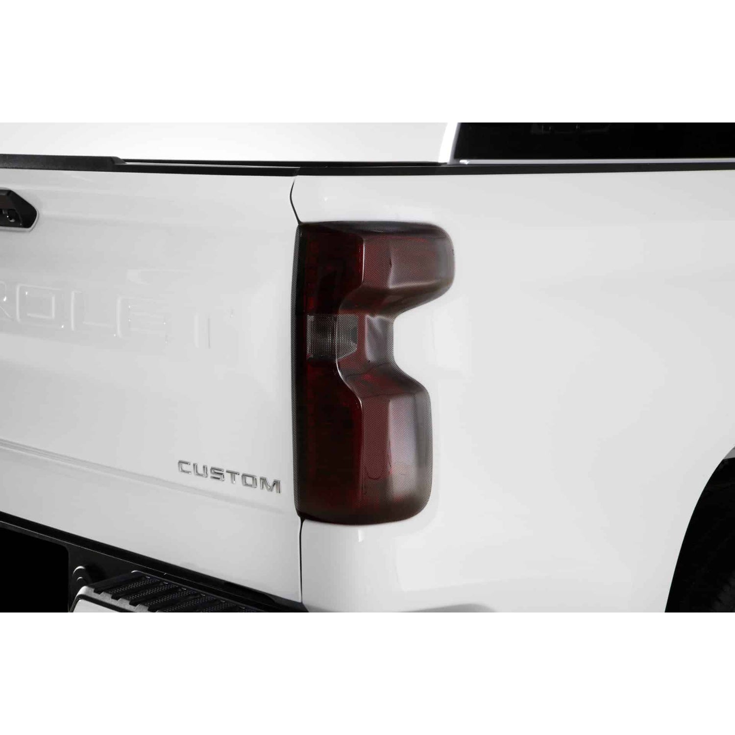 2 Pc Carbon Fiber Look Taillight Cover <br>19-25 Chevy Silverado 1500 2500 3500