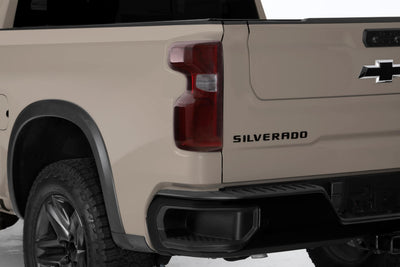 2 Pc Carbon Fiber Look Taillight Cover <br>19-25 Chevy Silverado 1500 2500 3500