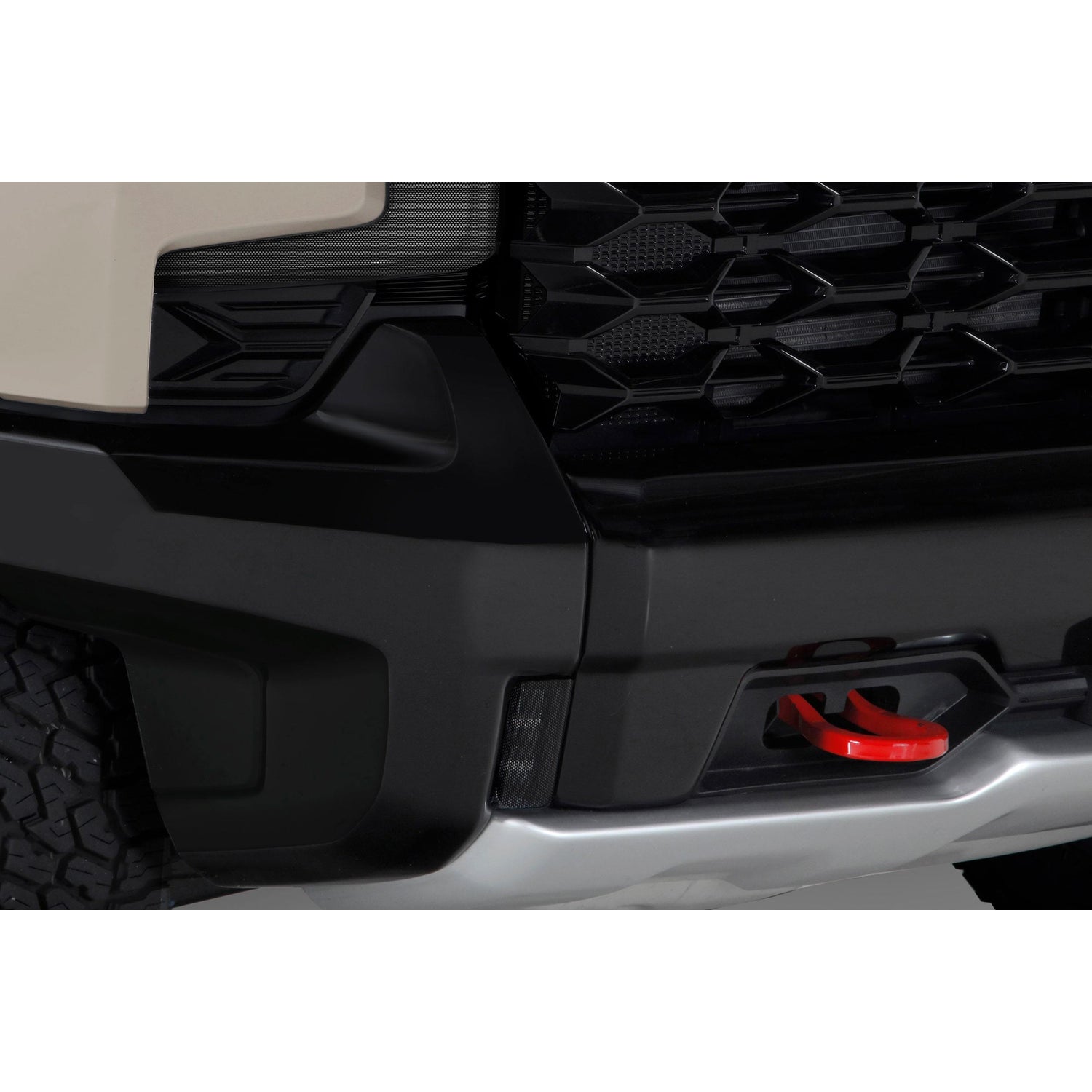 2 Pc Carbon Fiber Look Fog Light Covers <br>22-24 Chevy Silverado 1500