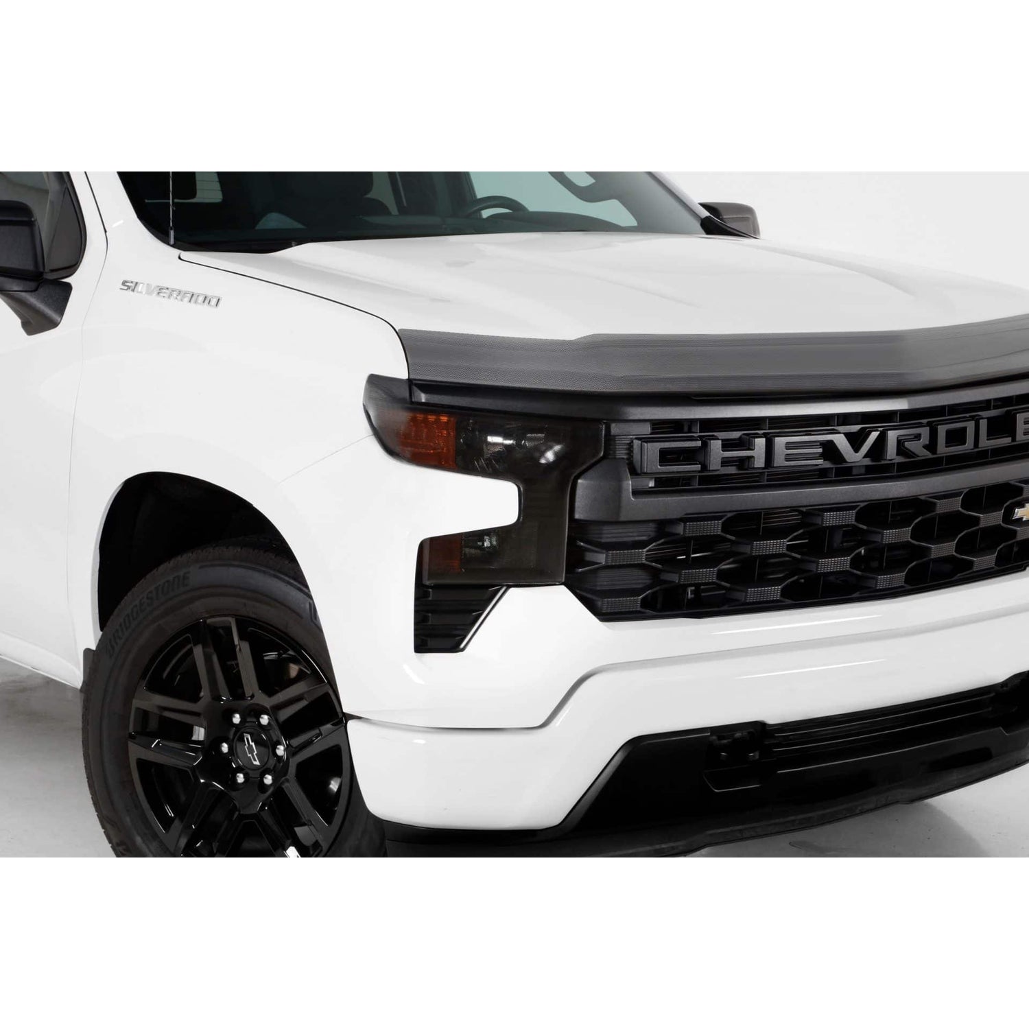 2 Pc Carbon Fiber Look Headlight Cover <br>22-24 Chevy Silverado 1500