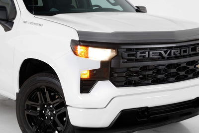 2 Pc Carbon Fiber Look Headlight Cover <br>22-24 Chevy Silverado 1500