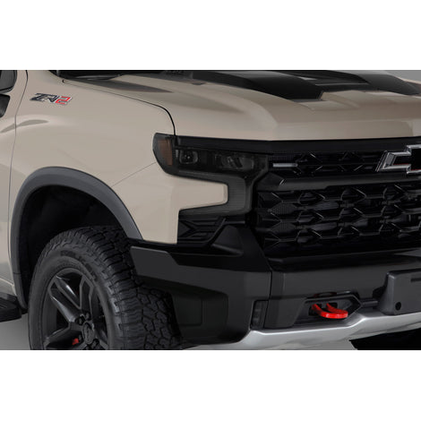 2 Pc Carbon Fiber Look Headlight Cover <br>22-24 Chevy Silverado 1500