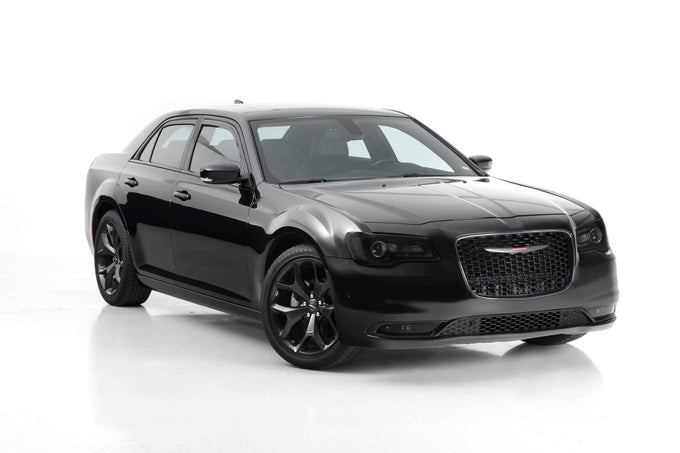 4 Pc Carbon Fiber Look Headlight Cover Kit <br>11-23 Chrysler 300