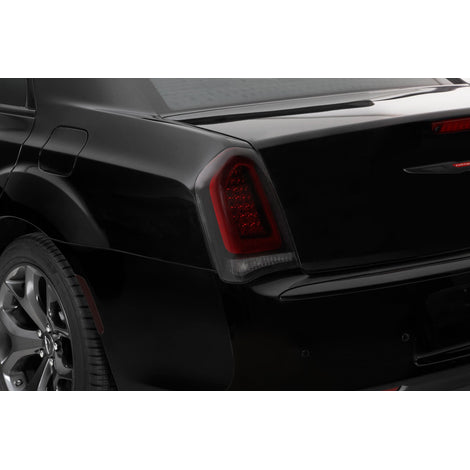 2 Pc Carbon Fiber Look Taillight Cover <br>15-23 Chrysler 300