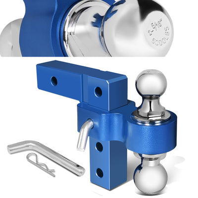 Adjustable Dual Ball Lock Tow Hitch <br>2 in. Receiver 6 in. Drop