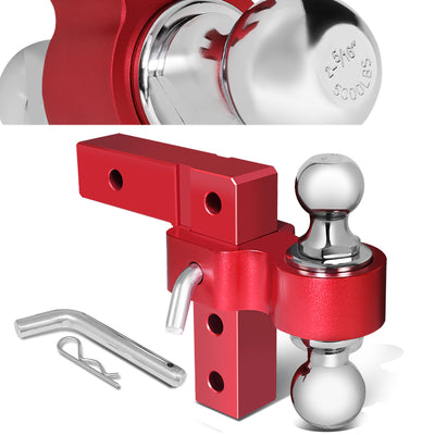 Adjustable Dual Ball Lock Tow Hitch <br>2 in. Receiver 6 in. Drop