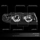 Black Housing LED U-Halo Projector Headlights <br>95-01 BMW E38 740i 740iL 750iL
