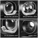 Black Housing LED U-Halo Projector Headlights <br>95-01 BMW E38 740i 740iL 750iL