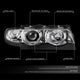 Chrome Housing LED U-Halo Projector Headlight <br>95-01 BMW E38 740i 740iL 750iL