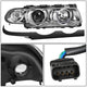 Chrome Housing LED U-Halo Projector Headlight <br>95-01 BMW E38 740i 740iL 750iL