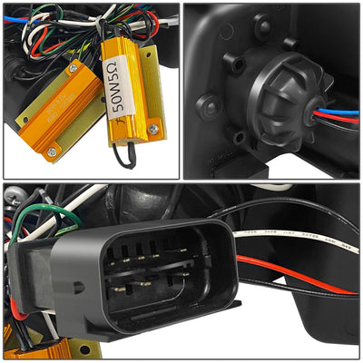 3D Halo LED Projector Switchback Headlights <br>05-08 BMW 323I 325I 328I