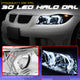 3D LED DRL Switchback Halo Projector Headlights<br>05-08 BMW 3-Series E90 4-Door Sedan