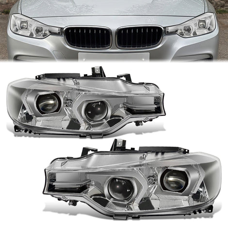 LED Switchback Projector Headlight <br>12-15 BMW F30 320i 328d 328i 335i Sedan