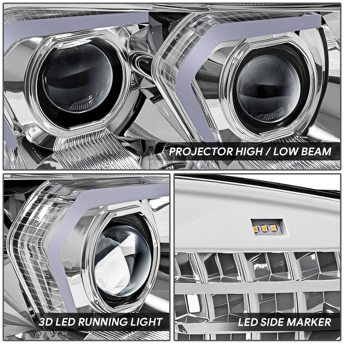 3D U-Halo LED Projector Headlights <br>09-12 BMW 328I 335I