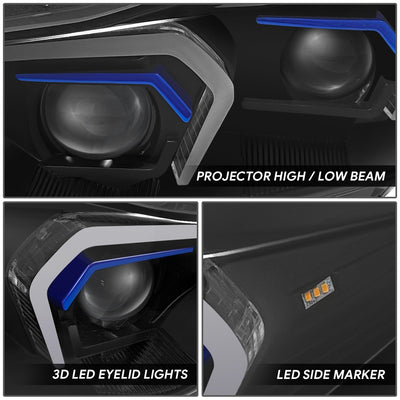 3D Halo LED Projector Headlights <br>14-16 BMW 428I, 17-20 430I, 440I