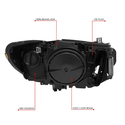 3D Halo LED Projector Headlights <br>14-16 BMW 428I, 17-20 430I, 440I