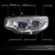 3D Halo LED Projector Headlights <br>14-16 BMW 428I, 17-20 430I, 440I