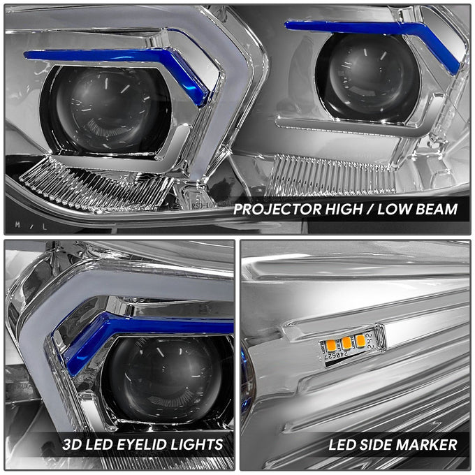 3D Halo LED Projector Headlights <br>14-16 BMW 428I, 17-20 430I, 440I