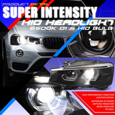 Start-Up 3D LED DRL Sequential Projector Headlights <br> 15-18 BMW X3 X4