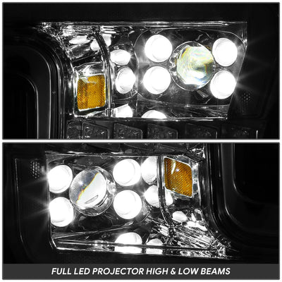 LED DRL Sequential Projector Headlights <br> 18-20 Ford F-150