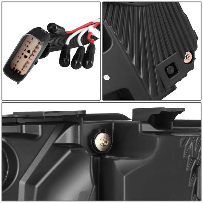 LED DRL Sequential Projector Headlights <br> 18-20 Ford F-150