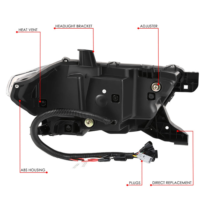 LED DRL Sequential Signal Headlights (Left & Right) <BR>16-23 Toyota Tacoma