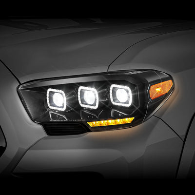 LED DRL Sequential Signal Headlights (Left & Right) <BR>16-23 Toyota Tacoma