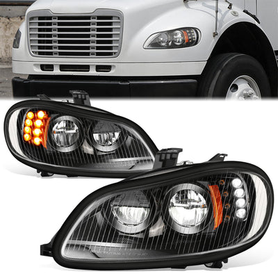 Full LED DRL Headlights (Left & Right) <BR>03-18 Freightliner M2 106, 112