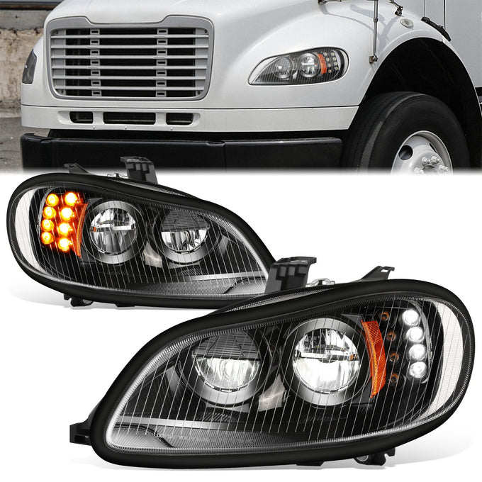Full LED DRL Headlights (Left & Right) <BR>03-18 Freightliner M2 106, 112