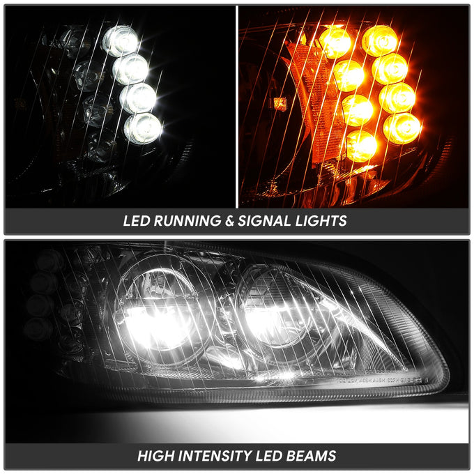 Full LED DRL Headlights (Left & Right) <BR>03-18 Freightliner M2 106, 112
